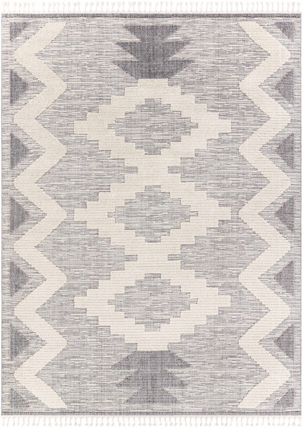 Thornburg High/Low Pile Rug with Tassels - Clearance