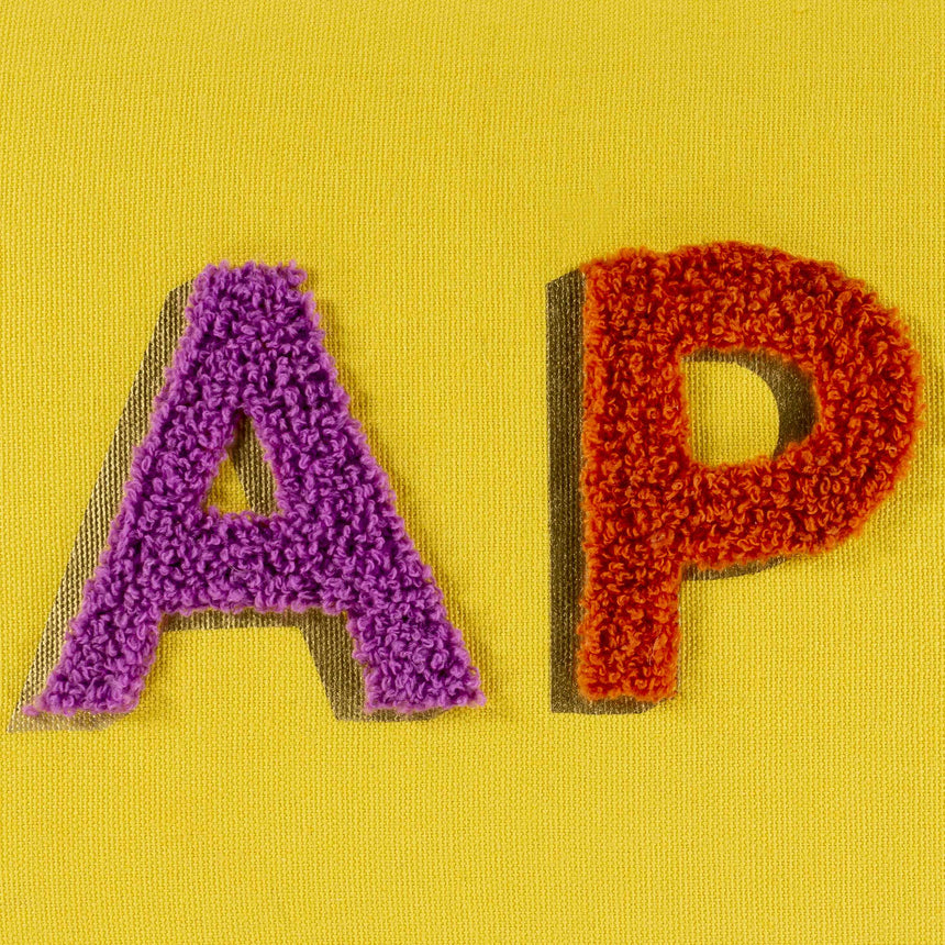 Kids Happy Decorative Nursery Yellow Throw Pillow - Clearance