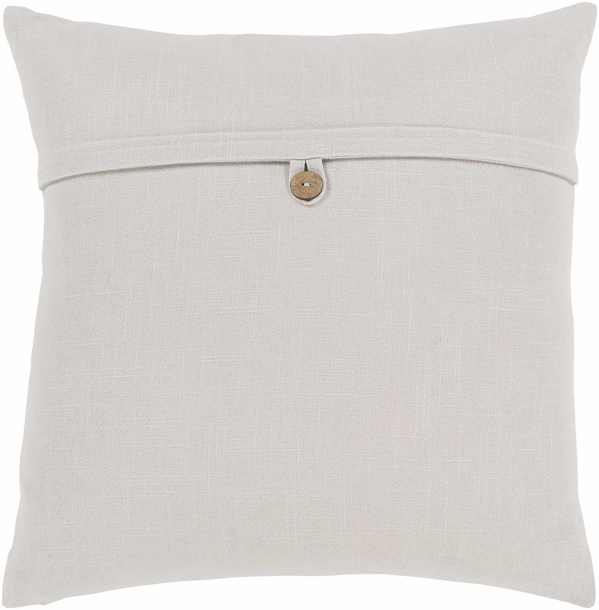 Tichnor Light Gray Square Throw Pillow