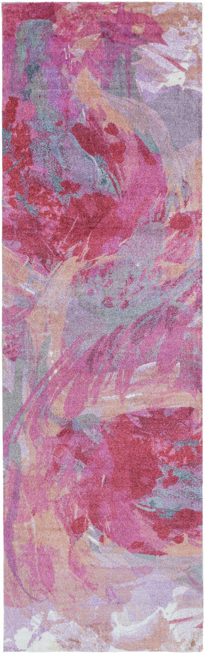 Tidioute Abstract Pink Area Rug