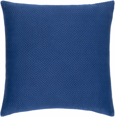 Tillo Blue Square Throw Pillow
