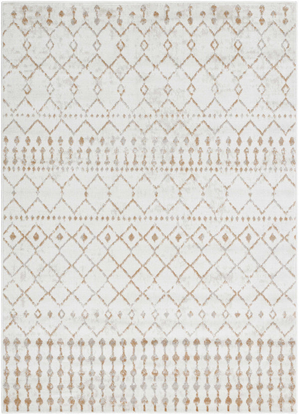 Scandi Brown All Over Pattern Rug