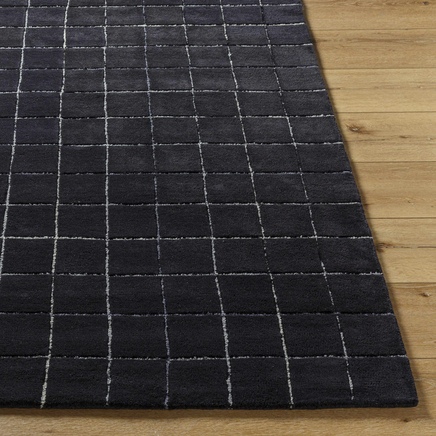 Toshi Jet Black Area Rug
