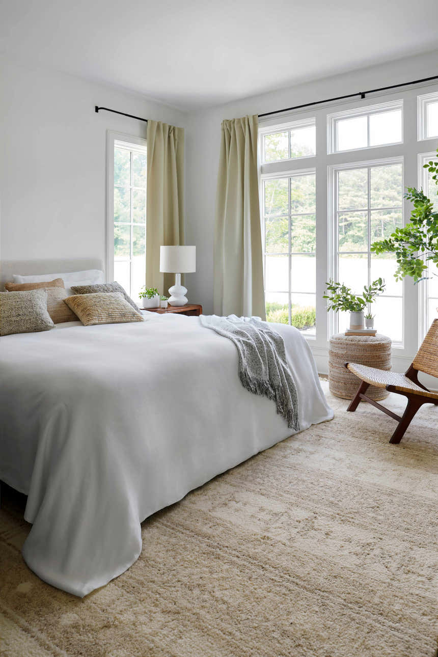 Shana Ivory Throw Pillow - Clearance