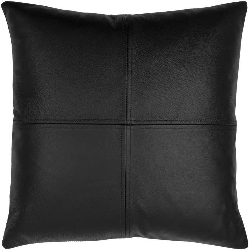 Tampakan Black Square Throw Pillow