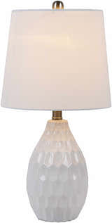 Taguig White Ceramic Table Lamp