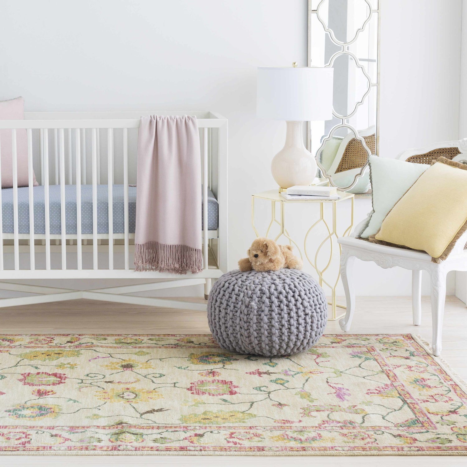 Temyasovo Wool Knitted Pouf - Clearance