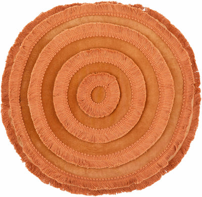 Amil Rust Round Throw Pillow - Clearance