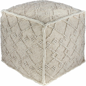 Toronto Hand Woven Wool Pouf