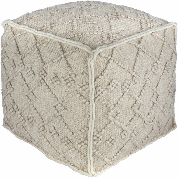 Toronto Hand Woven Wool Pouf