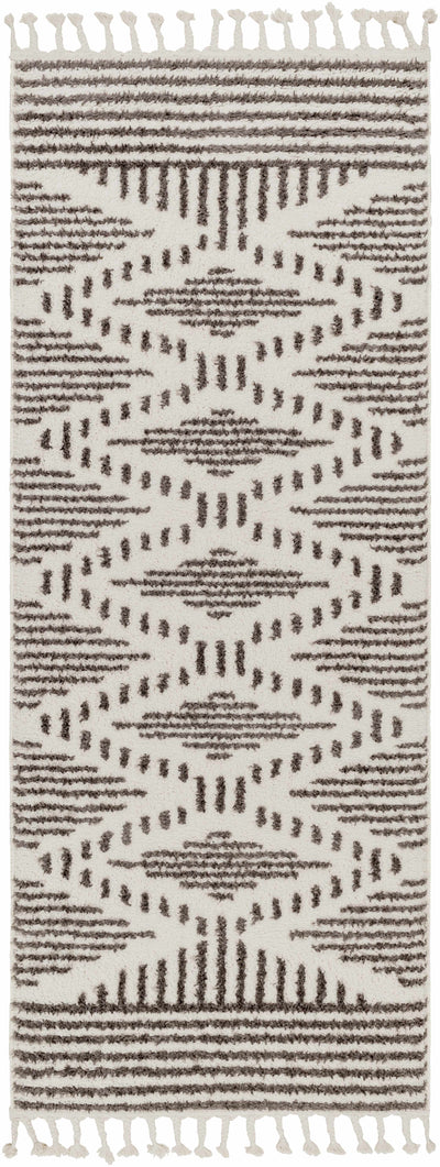 Claver Charcoal & Cream Area Rug - Clearance