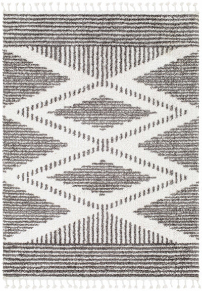 Claver Charcoal & Cream Area Rug - Clearance