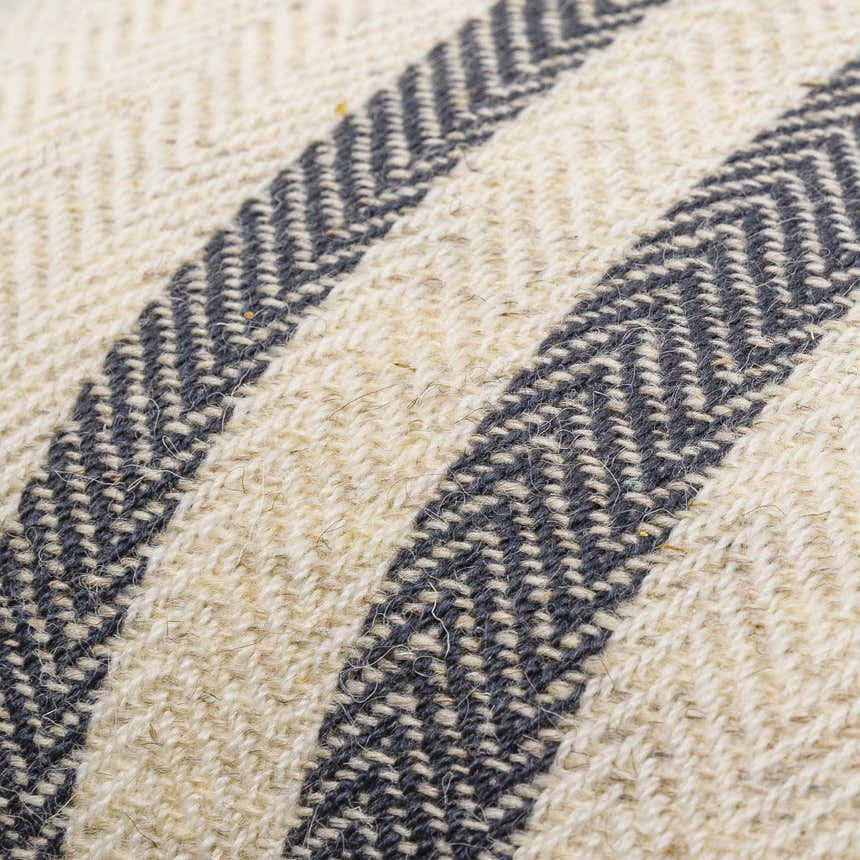 Jocou Stripe Modern Wool Throw Pillow
