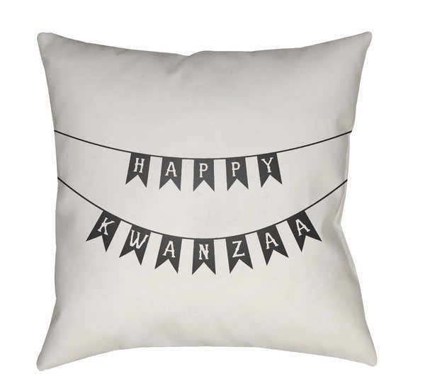 Taman Jet Black Outdoor Throw Pillow