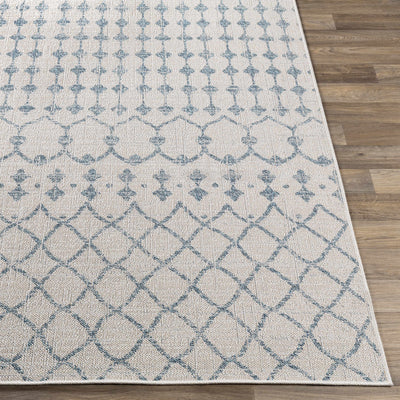 Ivory Blue Summit Indoor & Outdoor Rug - Clearance