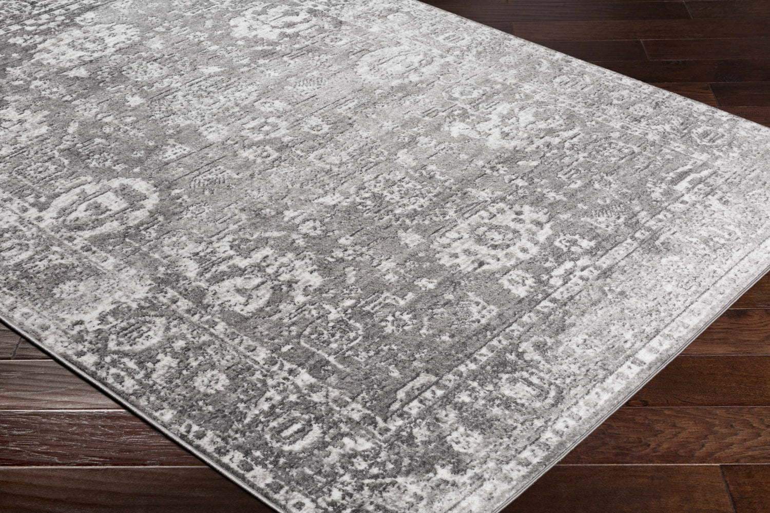 Tripp Distressed Gray Rug