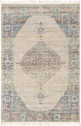 Macon Off-White Medallion Jute Rug - Clearance