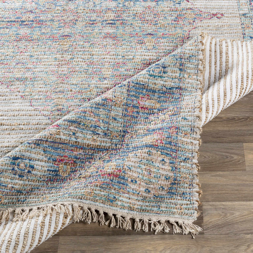 Macon Off-White Medallion Jute Rug - Clearance