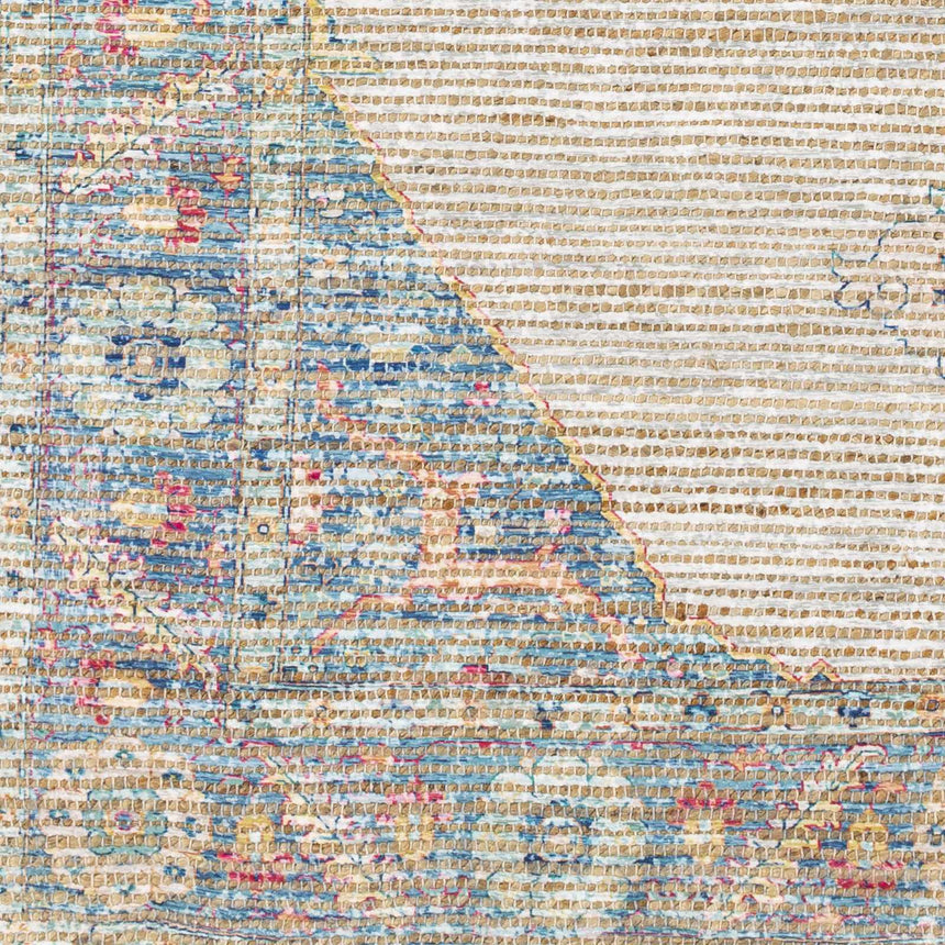 Macon Off-White Medallion Jute Rug - Clearance