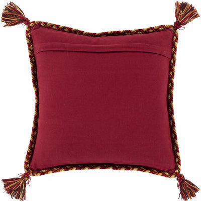 Trussville Red Tribal Tassel Throw Pillow
