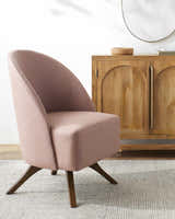 Tenampulco Dark Brown Swivel Chair - Clearance