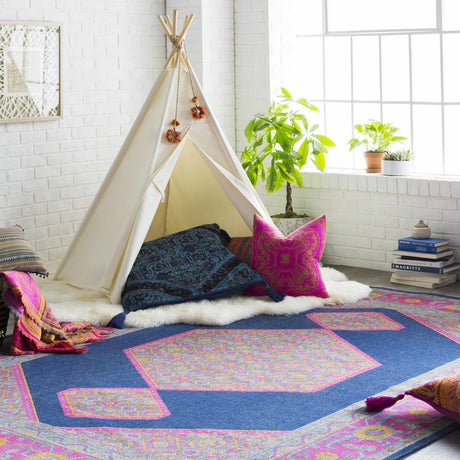 Antlers Purple Bohemian Throw Pillow - Clearance