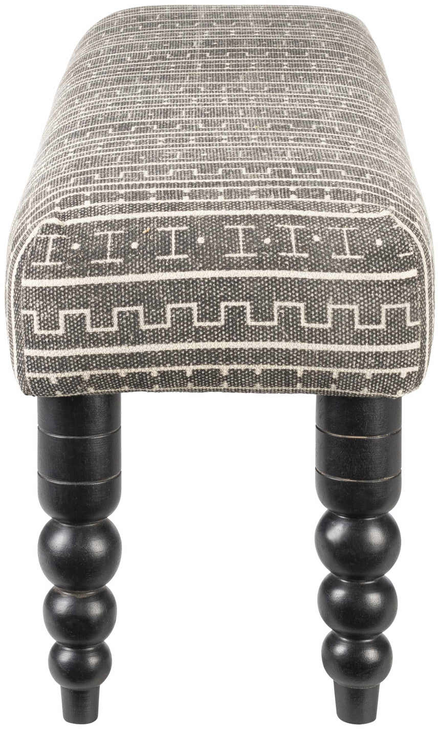 Toshkivka Black and White Patterned Bench - Clearance