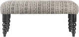 Toshkivka Black and White Patterned Bench - Clearance