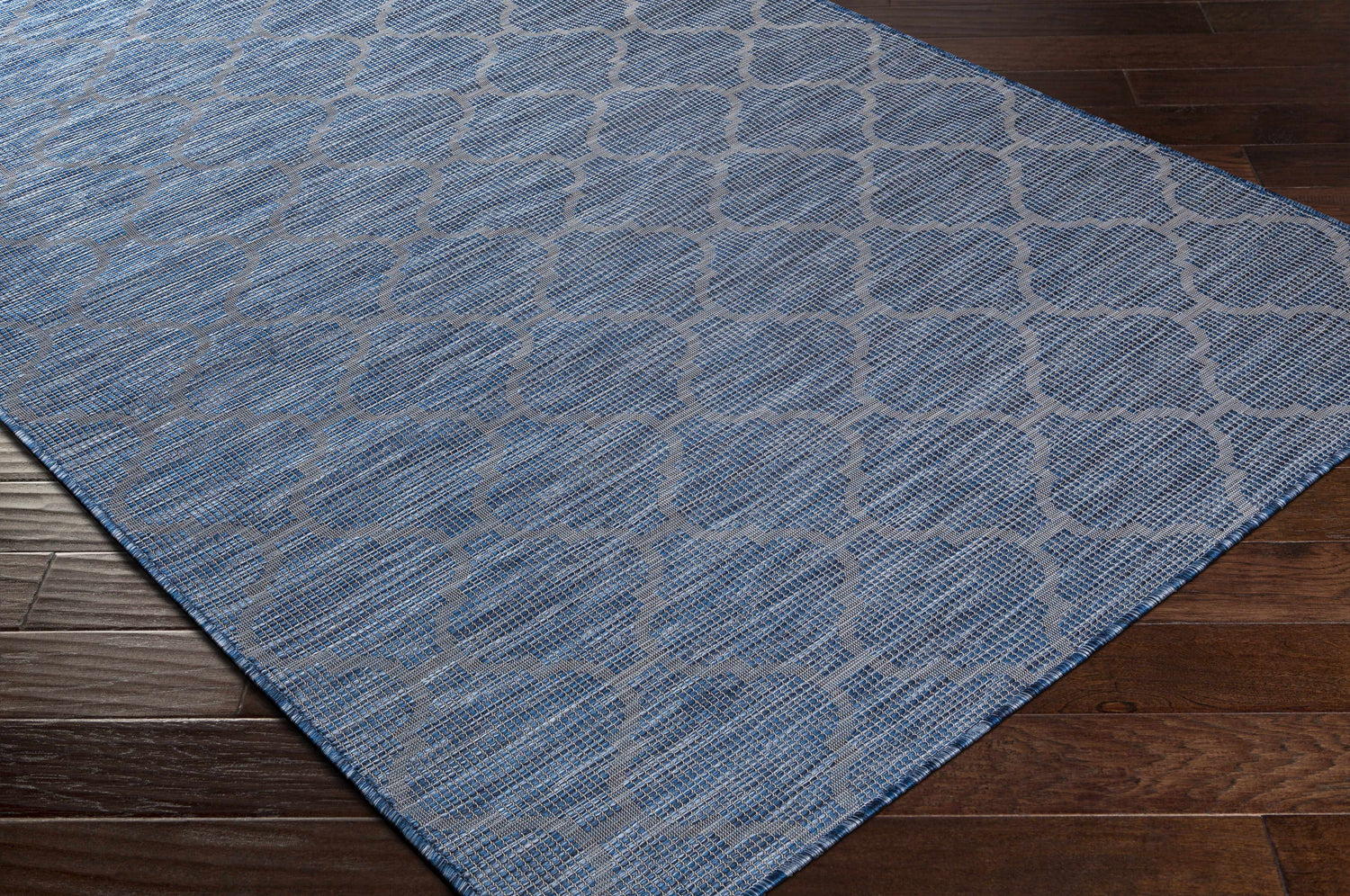 Blue Moolap Outdoor Rug - Clearance