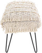 Tugbong Boho Fringe Knit Bench - Clearance