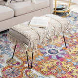 Tugbong Boho Fringe Knit Bench - Clearance