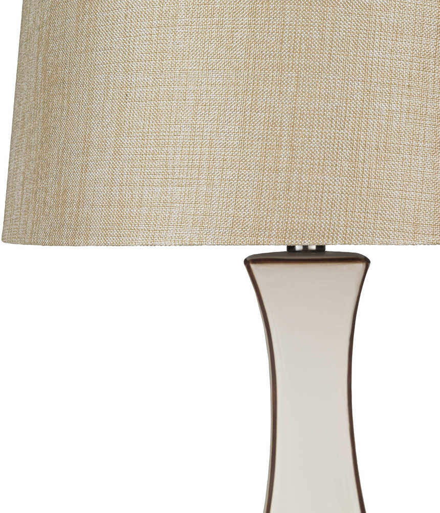 Tuka Tan Ceramic Table Lamp - Clearance