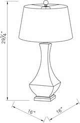 Tuka Tan Ceramic Table Lamp - Clearance