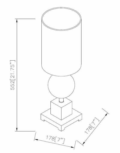 Tumalim Bronz Contemporary Table Lamp