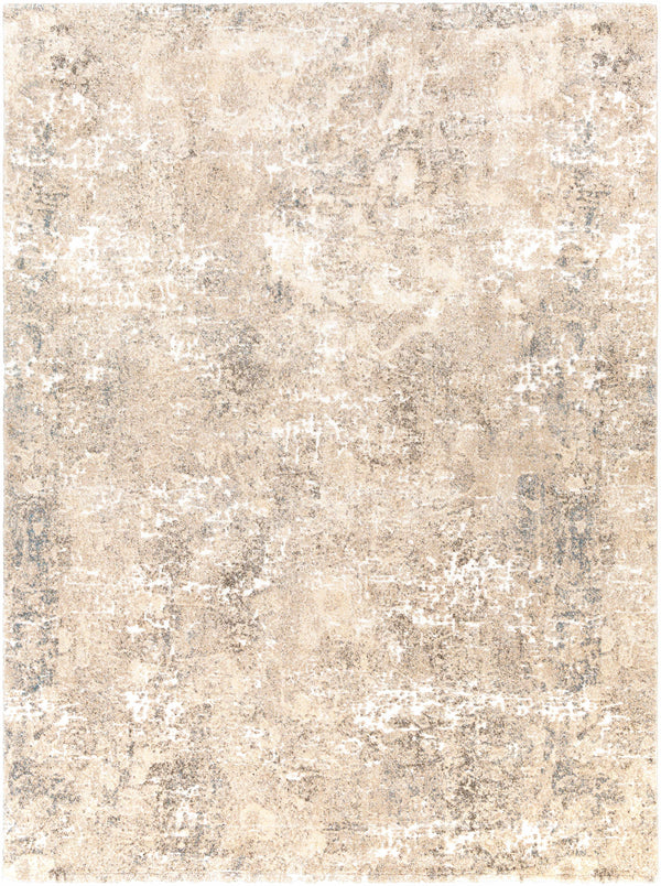 Holtsville Abstract Ivory High Pile Rug