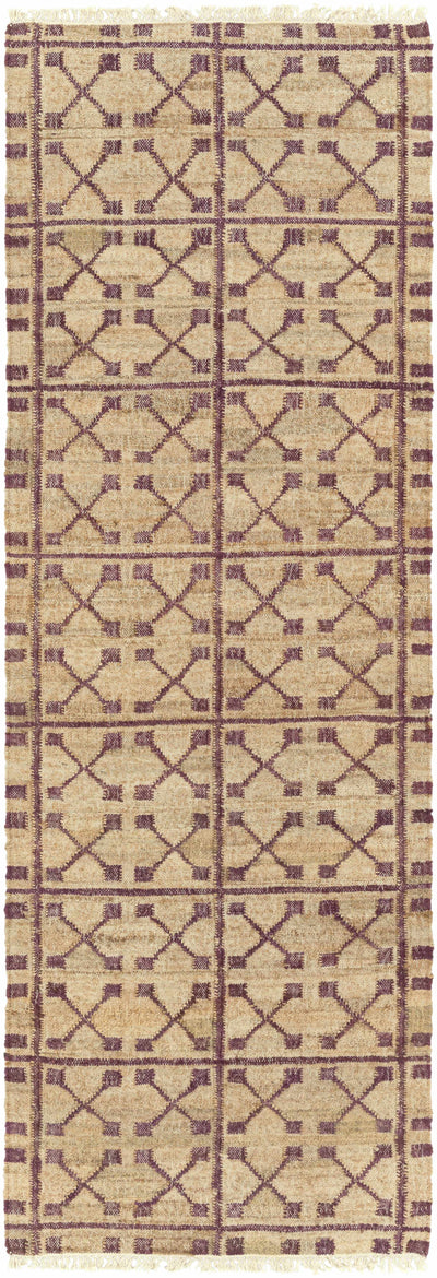Tuscumbia Handcrafted Fringed Jute Carpet - Clearance