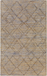 Buse Hand Woven Beige & Blue Area Rug - Clearance