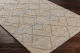 Buse Hand Woven Beige & Blue Area Rug - Clearance