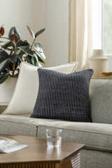 Trory Charcoal Throw Pillow