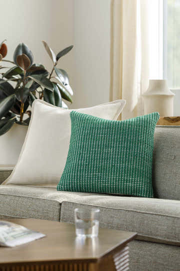 Trory Light Green Throw Pillow - Clearance