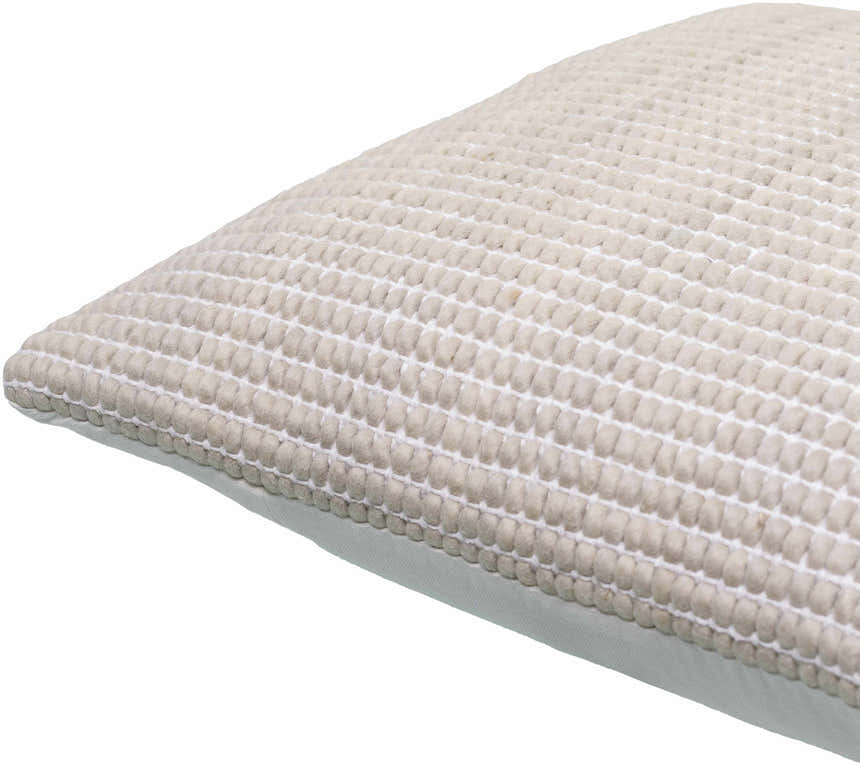 Trory Beige Throw Pillow