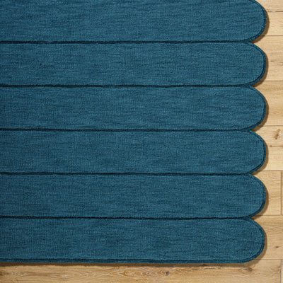 Tayte Blue Abstract Area Rug