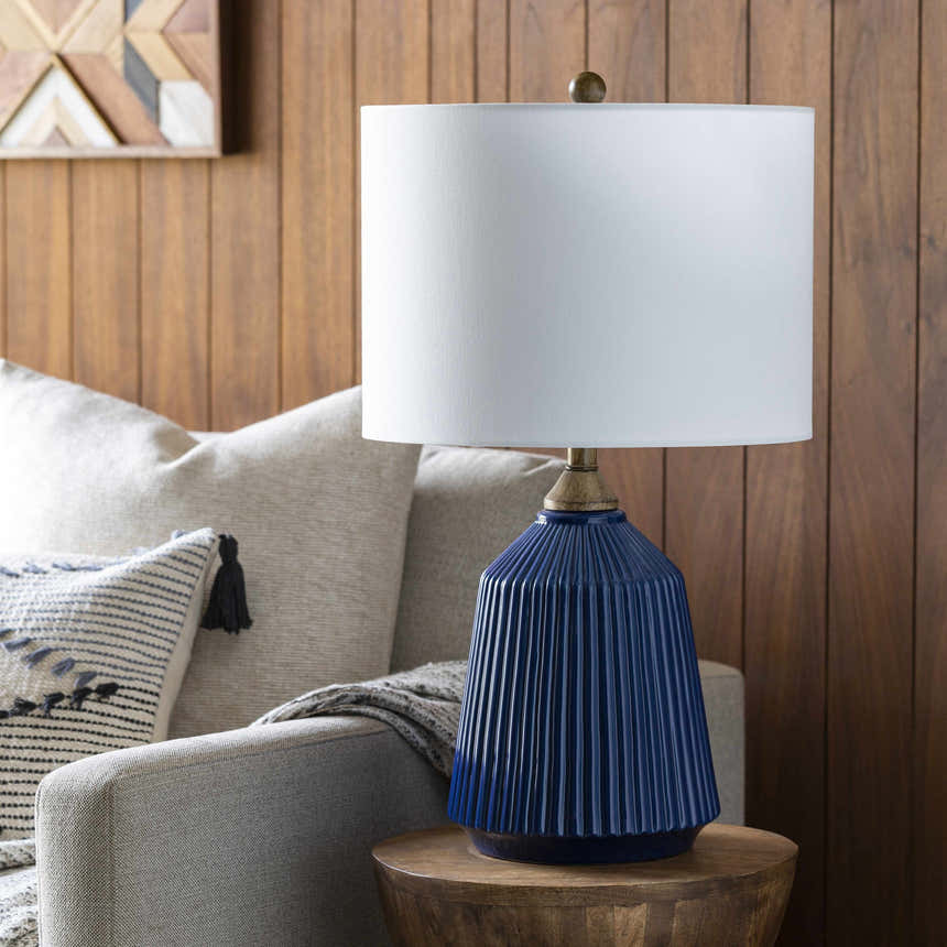 Tramutola Blue Contemporary Table Lamp