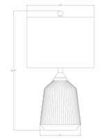 Tramutola Blue Contemporary Table Lamp