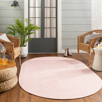 Pink Braided Faux Jute Runner - Clearance