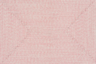 Pink Braided Faux Jute Carpet - Clearance