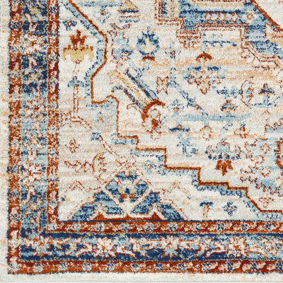 Waterhouse Blue & Cream Washable Rug - Clearance