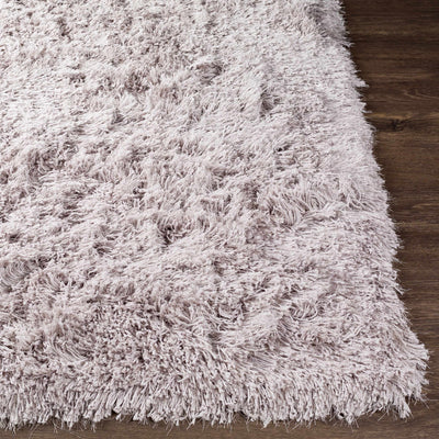 Light Gray Soft Solid Shag Rug - Clearance