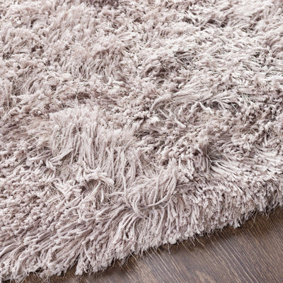 Light Gray Soft Solid Shag Rug - Clearance