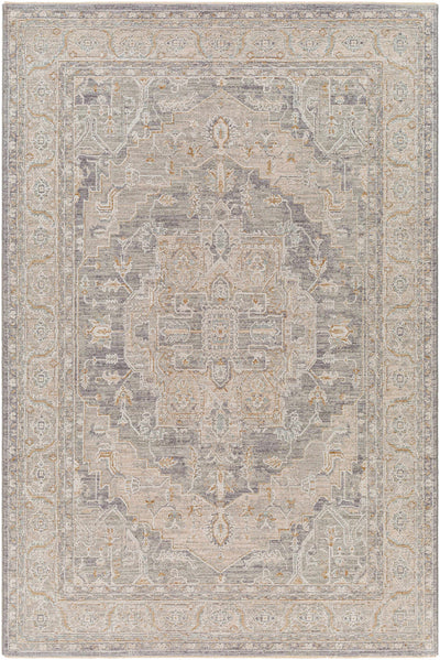 Ulubey Distressed Gray Area Rug